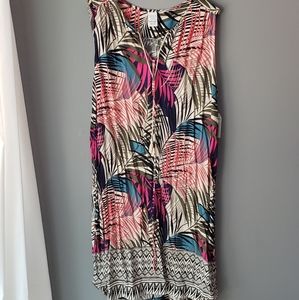 NWT Woman's Plus sleeveless shirt dress